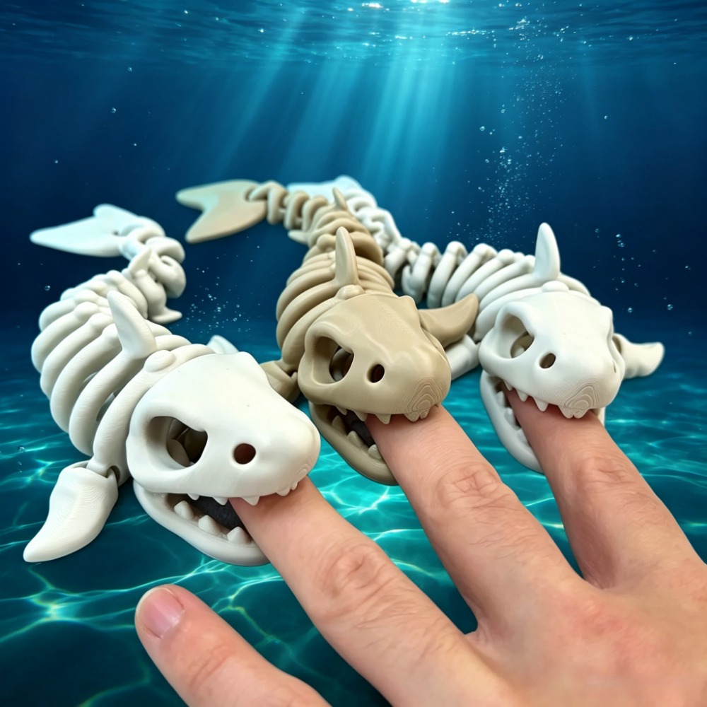 Aquarium Fish Shark - 17cm Shark Skeleton Aquarium Decor Articulated