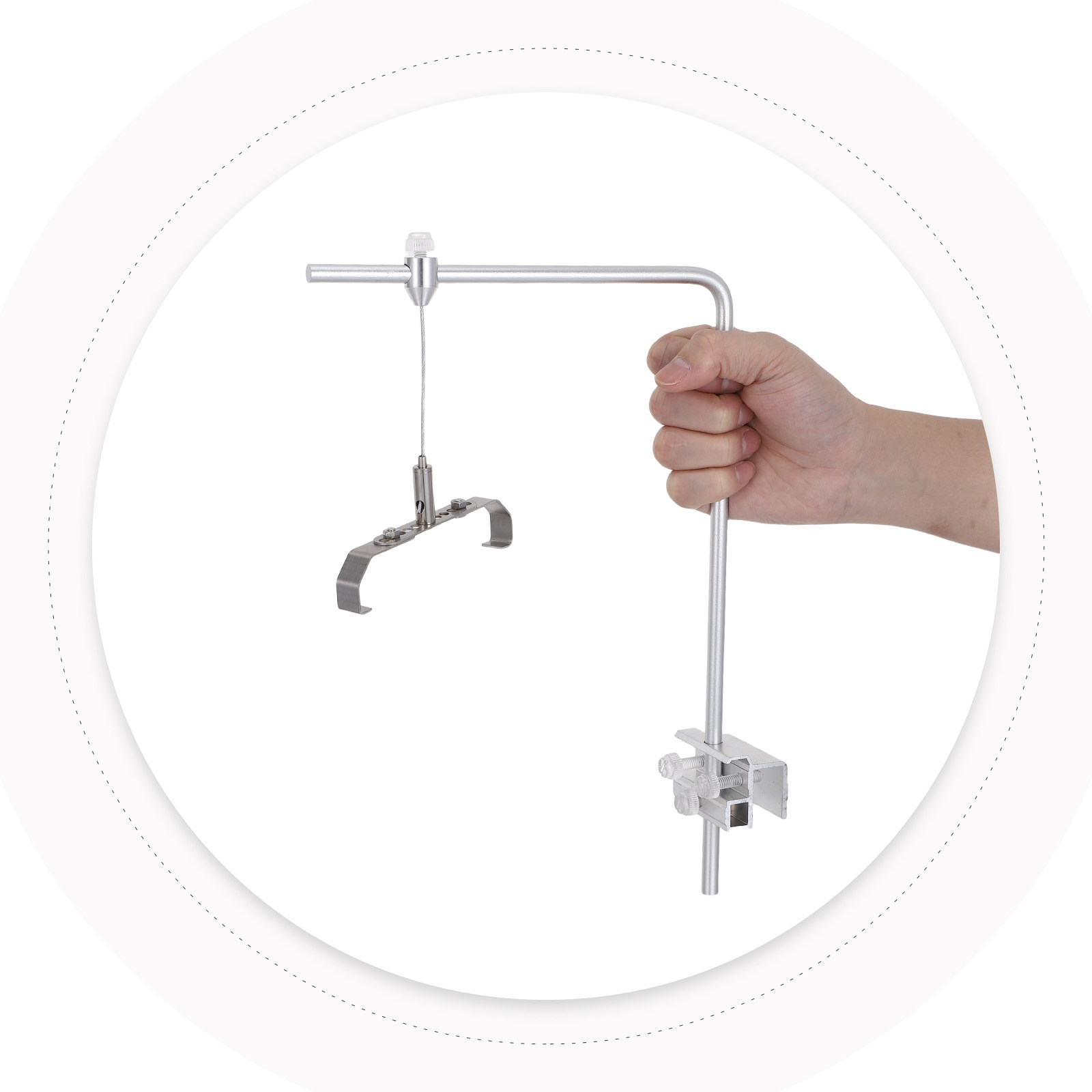 Aquarium Fish Lamp - 1 Pair Adjustable Aquarium Light Stand,