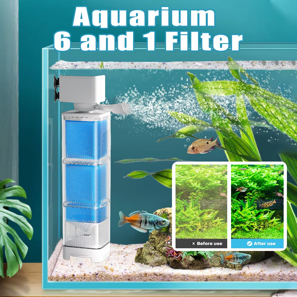 Air Pump Silent - Aquarium Filter Pump Fish Tank Submersible