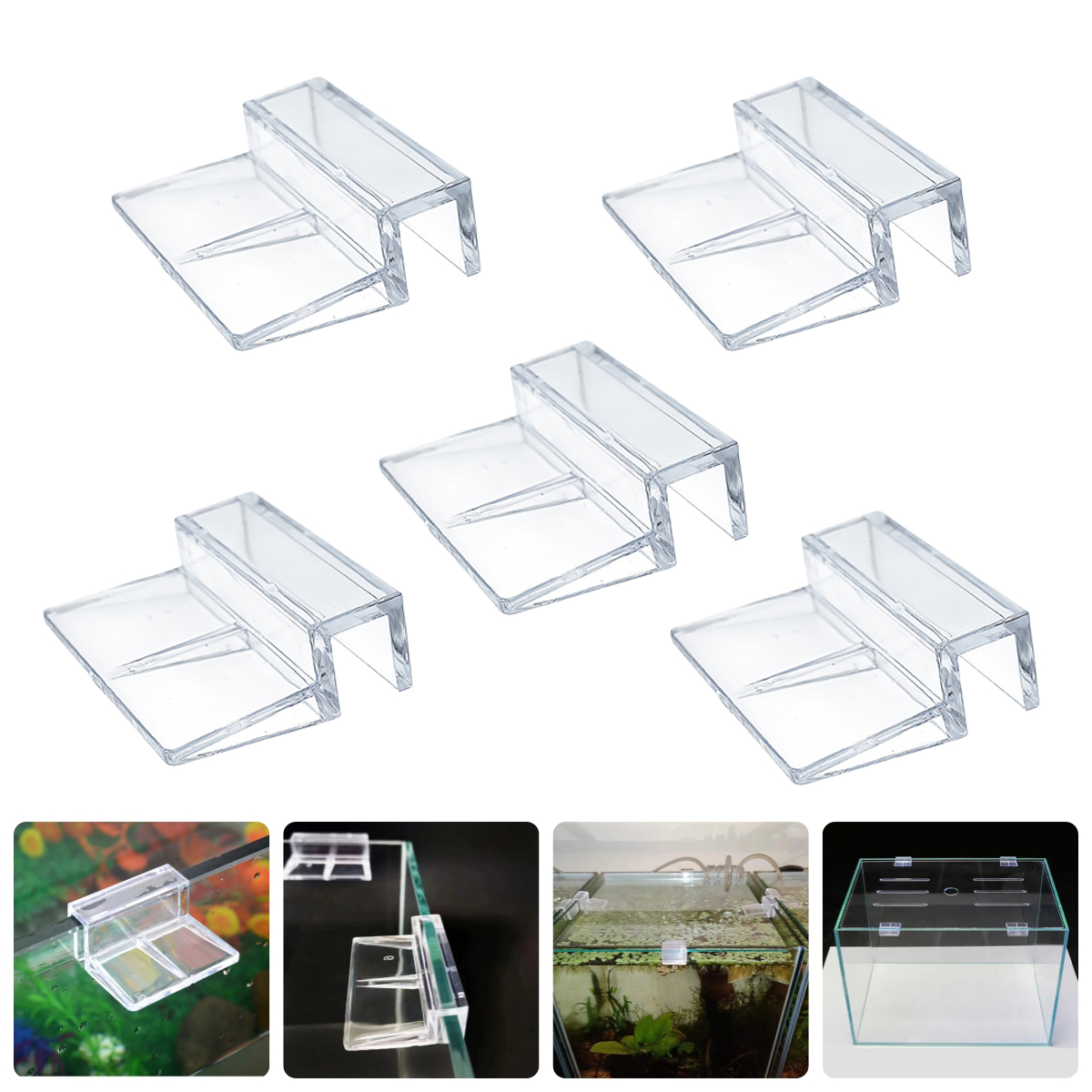 10Pcs Transparent Acrylic Fish - Aquarium Fish Elevator のレビューと価格