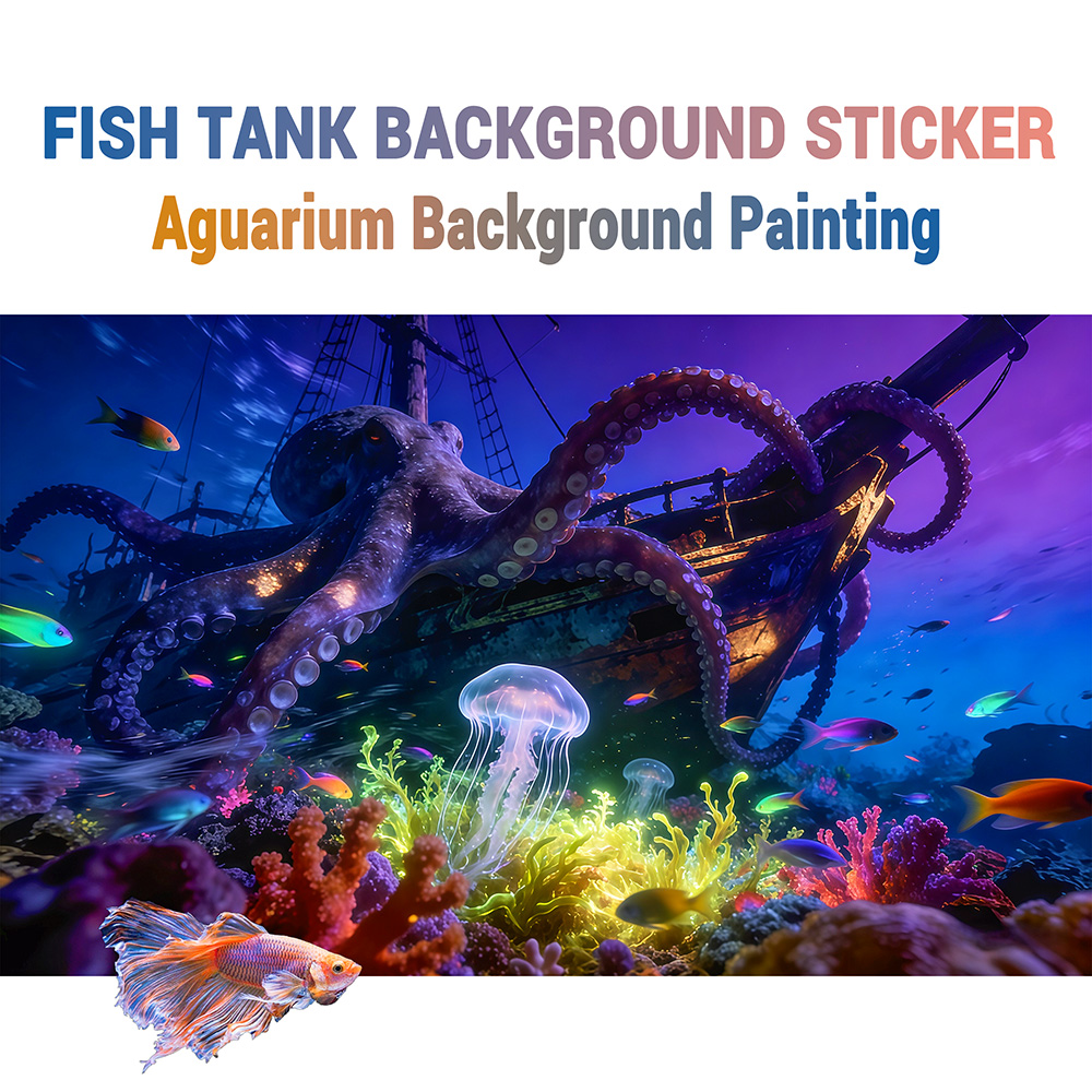 Aquarium Background Sticker, O - Aquarium Fish Paradise のレビューと価格