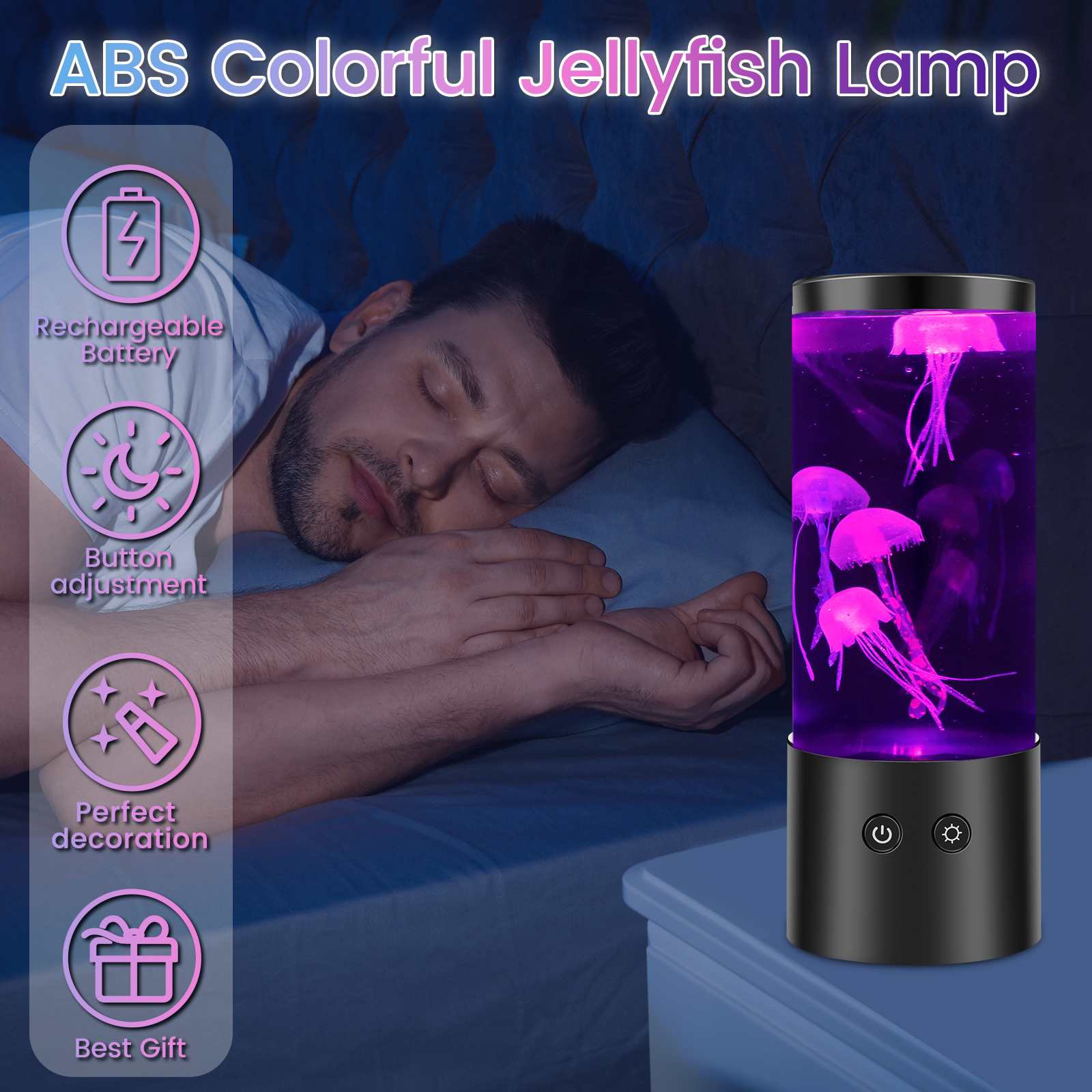 Jellyfish Night Light LED Fish - Aquarium Fish Lamp のレビューと価格