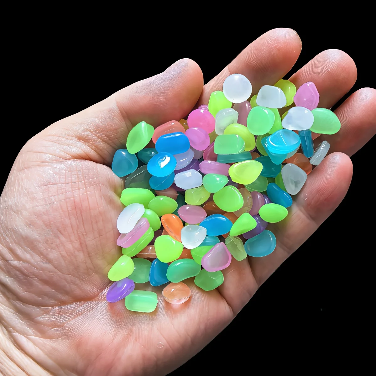 1CM 100pcs Color Goose Stone L - Aquarium Fish Saltwater のレビューと価格