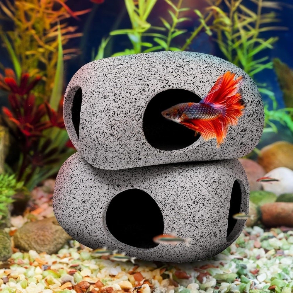 Purple Clay Aquarium Hideaway  - Aquarium Fish Hide のレビューと価格
