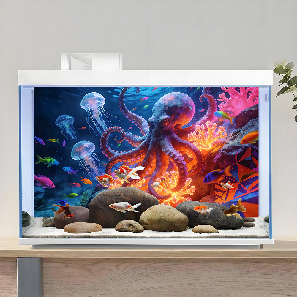 Aquarium Background Sticker,Oc - Aquarium Fish Paradise のレビューと価格