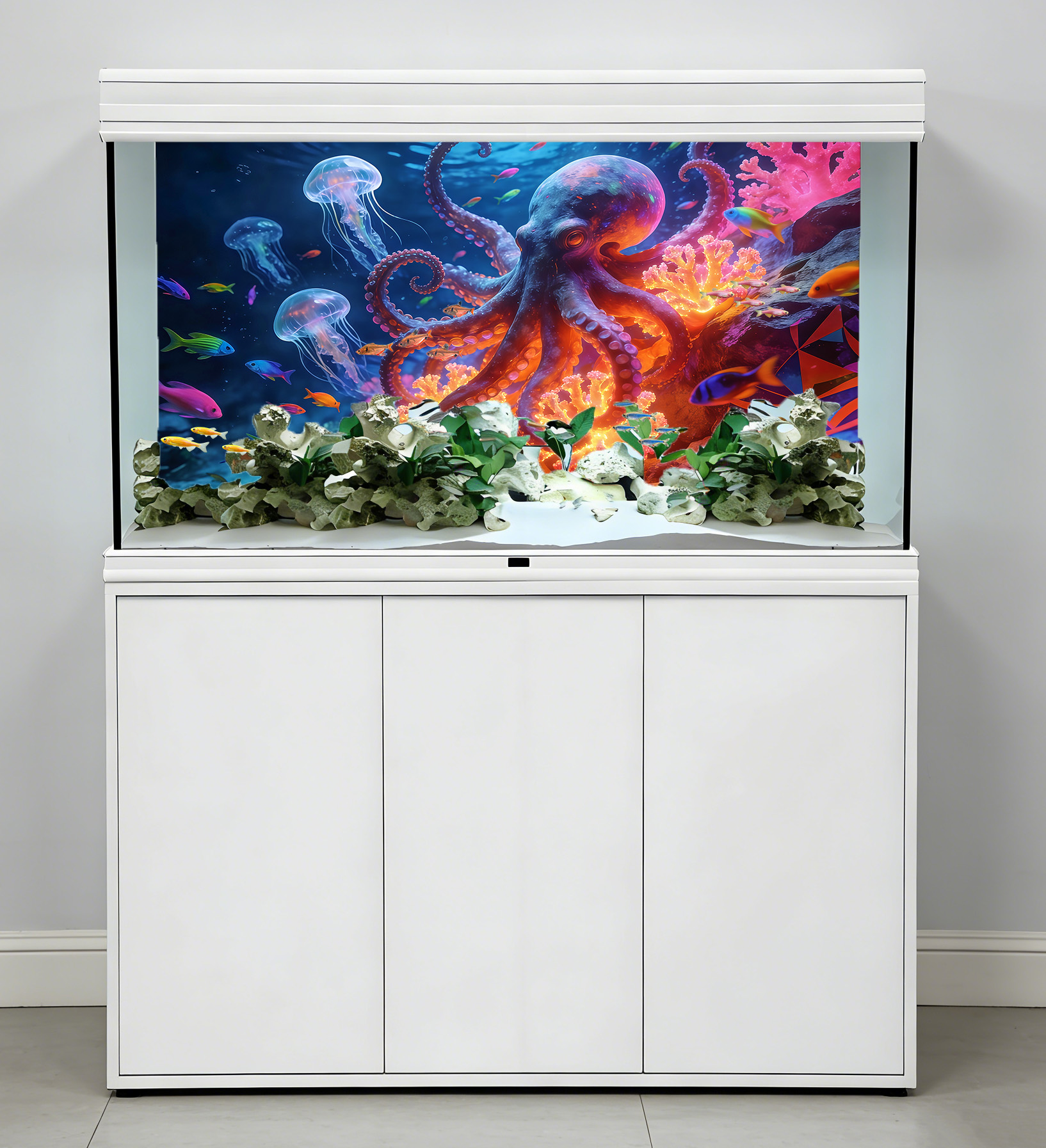 Aquarium Background Sticker,Oc - Aquarium Fish Paradise のレビューと価格
