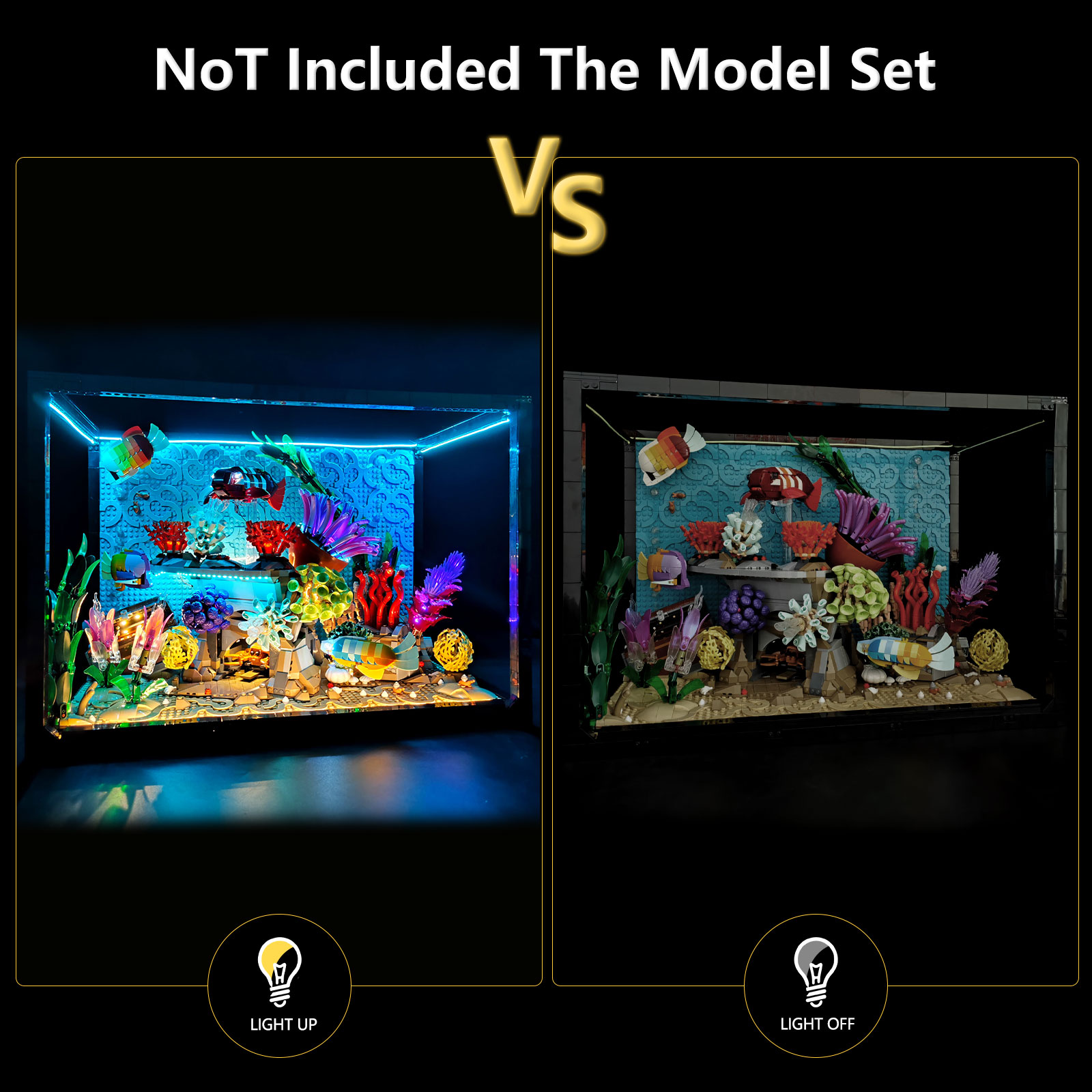 LYBMTWF LED Lighting Kit Compa - Aquarium Fish Lamp のレビューと価格