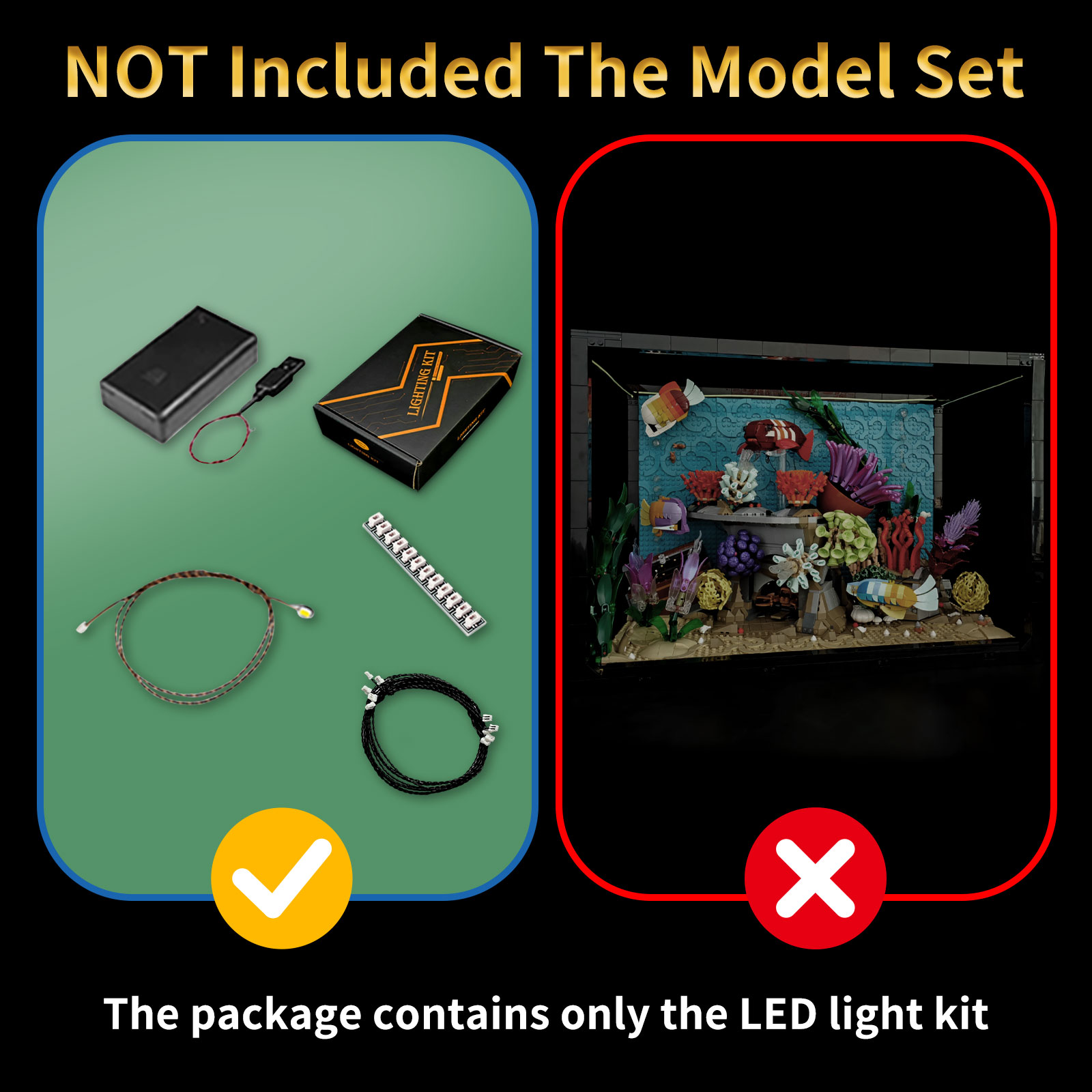 LYBMTWF LED Lighting Kit Compa - Aquarium Fish Lamp のレビューと価格