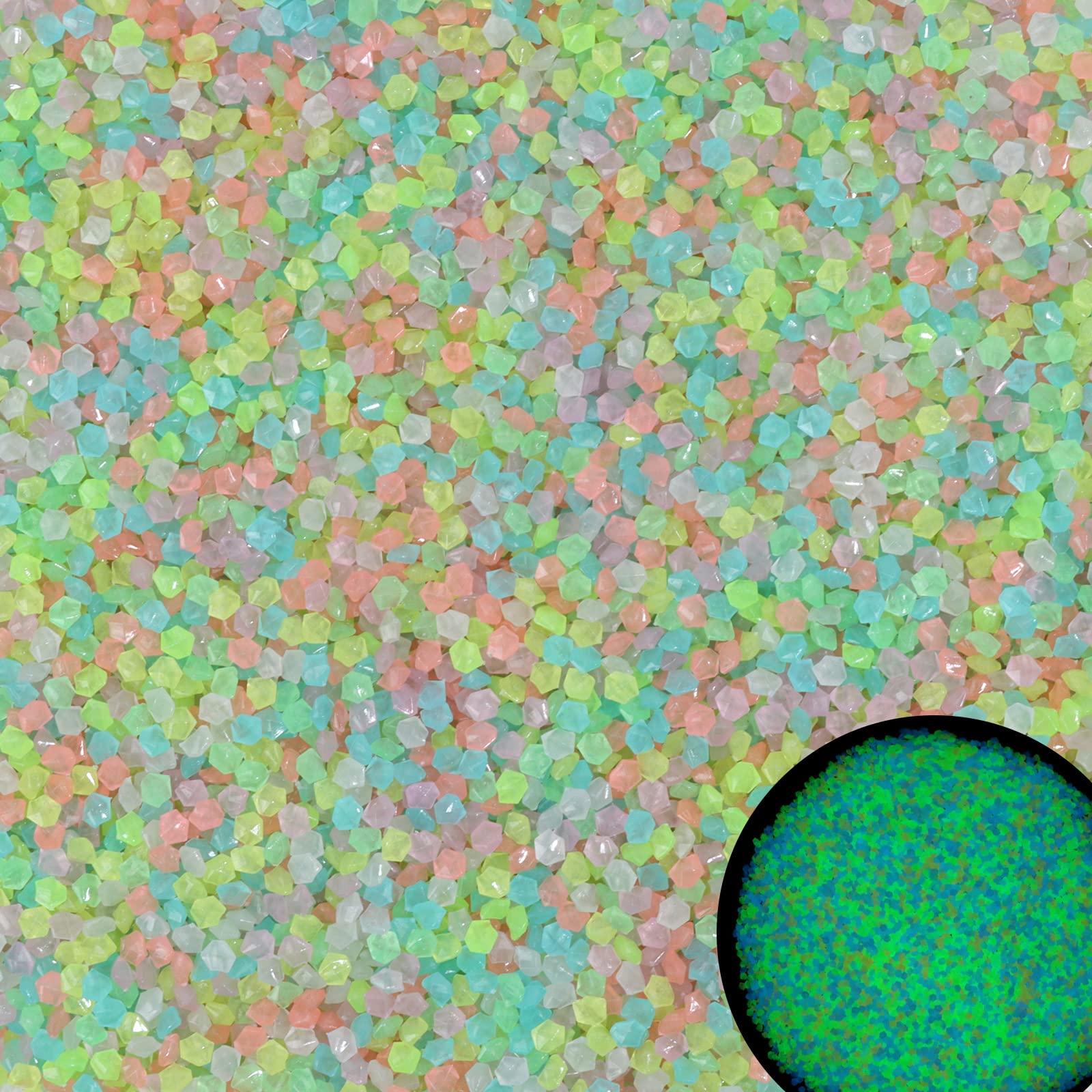 1000Pcs Luminous Sand Glow In  - Aquarium Fish Saltwater のレビューと価格