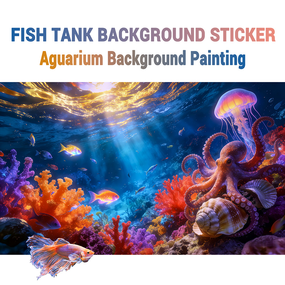 Octopus Paradise，Fish tank bac - Aquarium Fish Paradise のレビューと価格