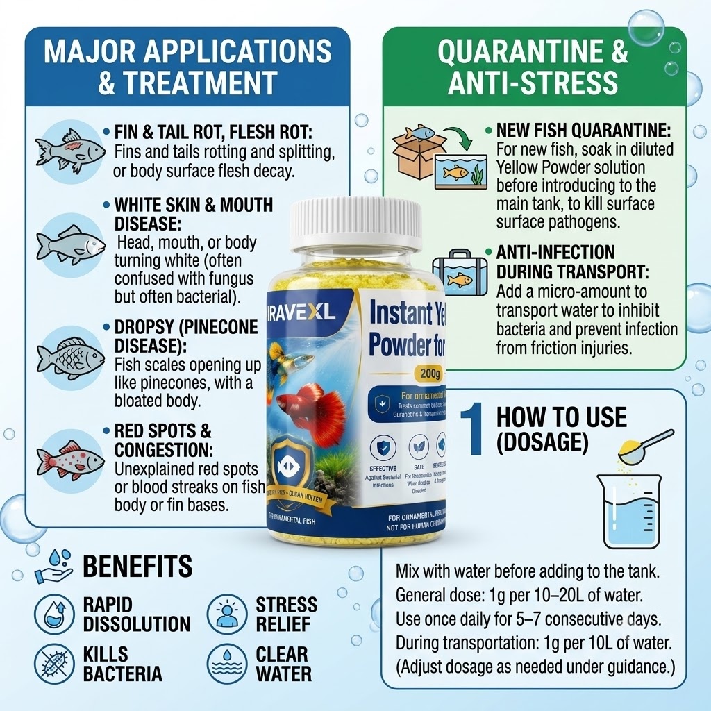 All-in-One Instant Yellow Powd - Aquarium Fish Vitamin のレビューと価格