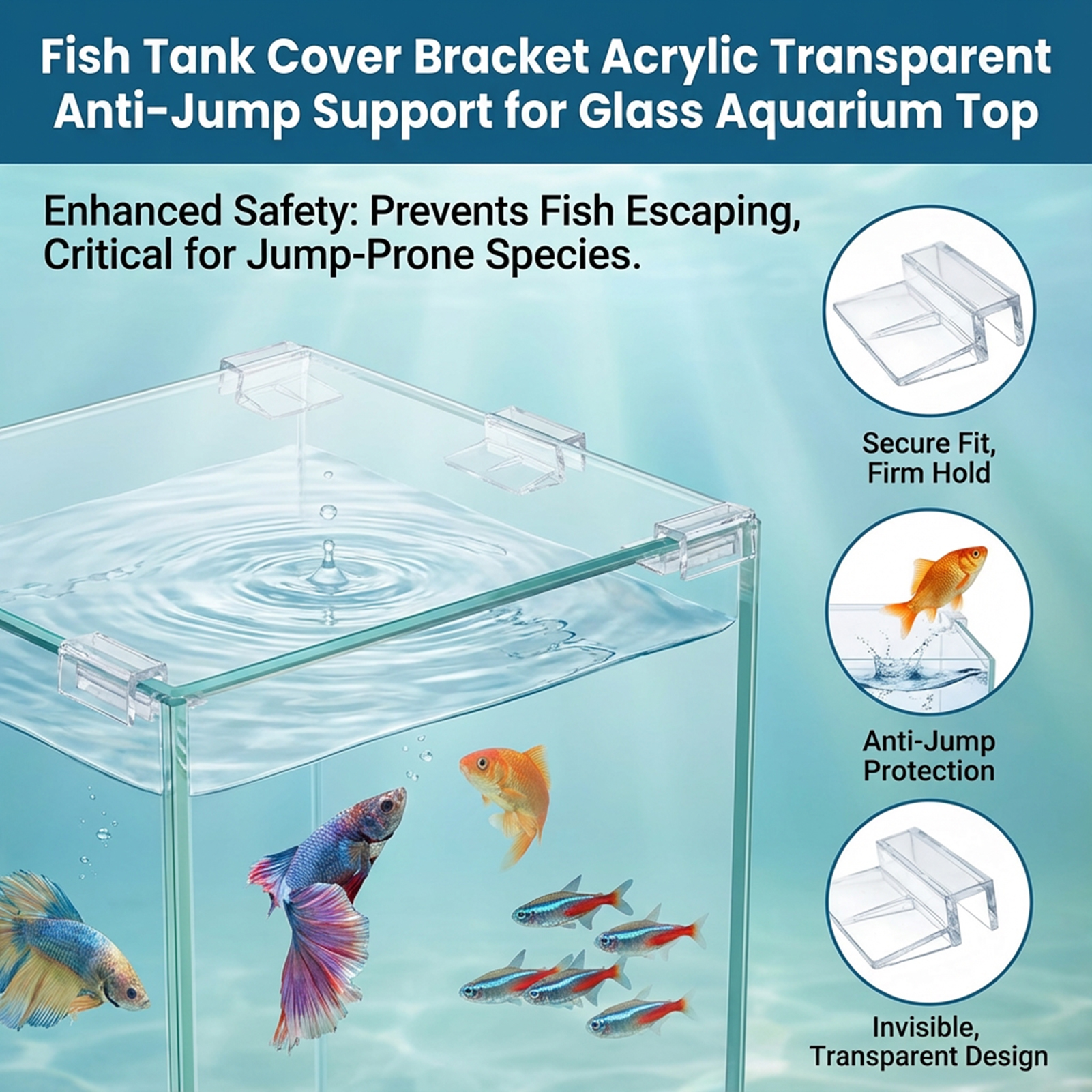 10PCS Aquarium Acrylic Clips G - Aquarium Fish Elevator のレビューと価格