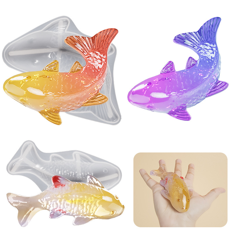 3D Koi Fish Shaped Epoxy Resin - Aquarium Fish Saltwater のレビューと価格