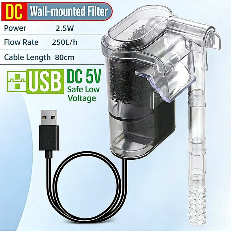 Mini Wall Hanging 3 In 1 Aquar - Air Pump Silent のレビューと価格