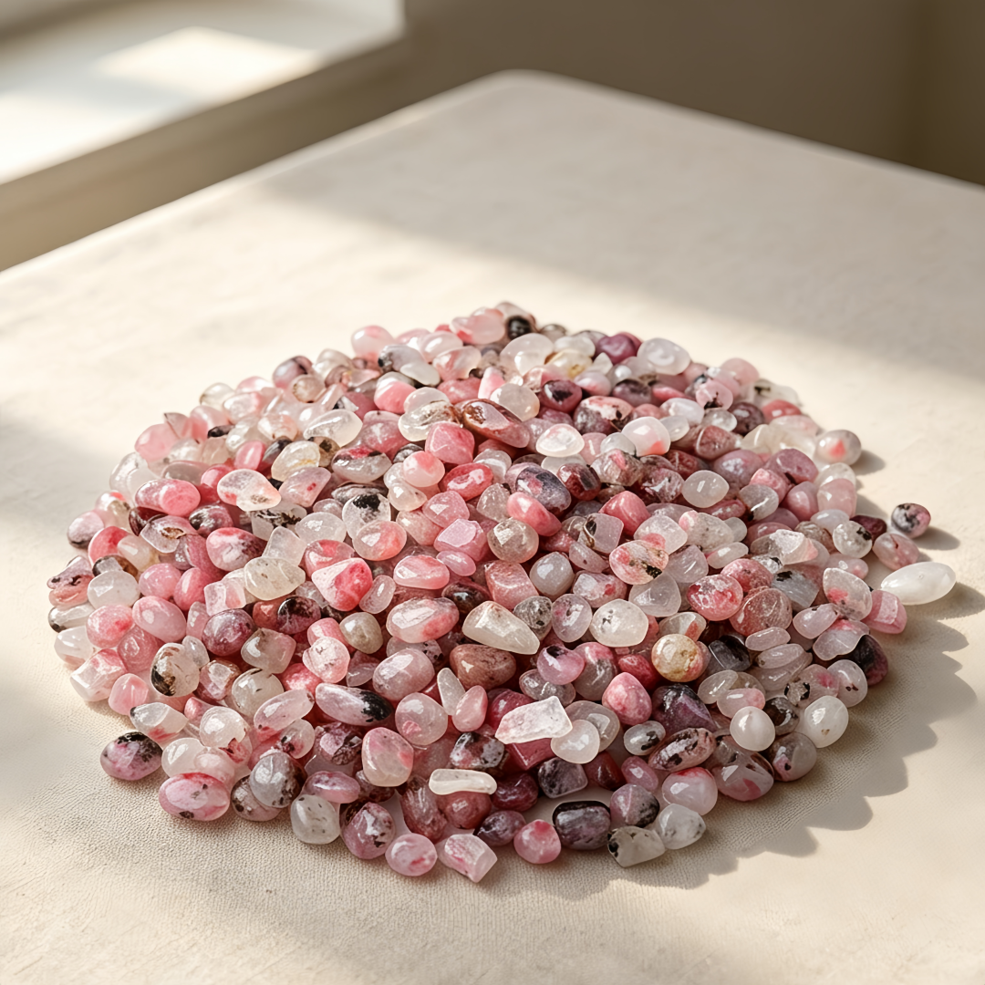 Natural Pink Rhodonite Crystal - Aquarium Fish Bowl のレビューと価格