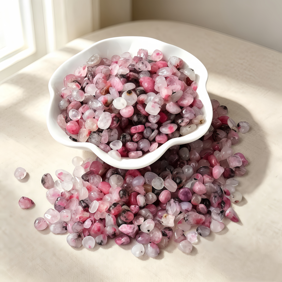Natural Pink Rhodonite Crystal - Aquarium Fish Bowl のレビューと価格