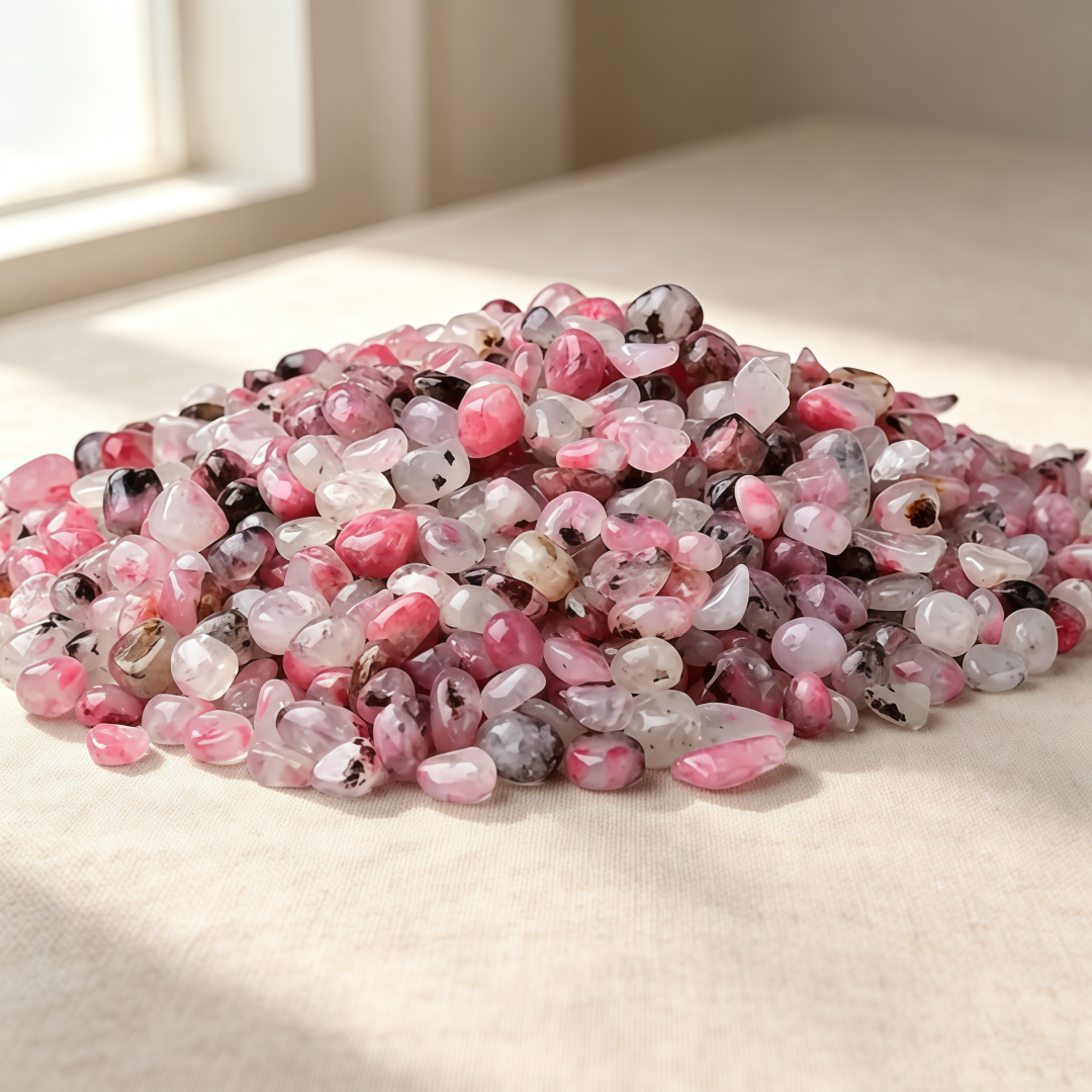 Natural Pink Rhodonite Crystal - Aquarium Fish Bowl のレビューと価格