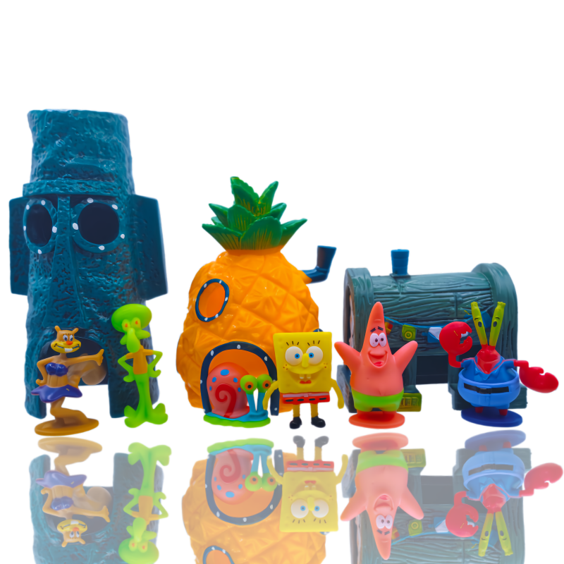 6pcs SpongeBob Fish Tank Decor - Aquarium Fish Saltwater のレビューと価格