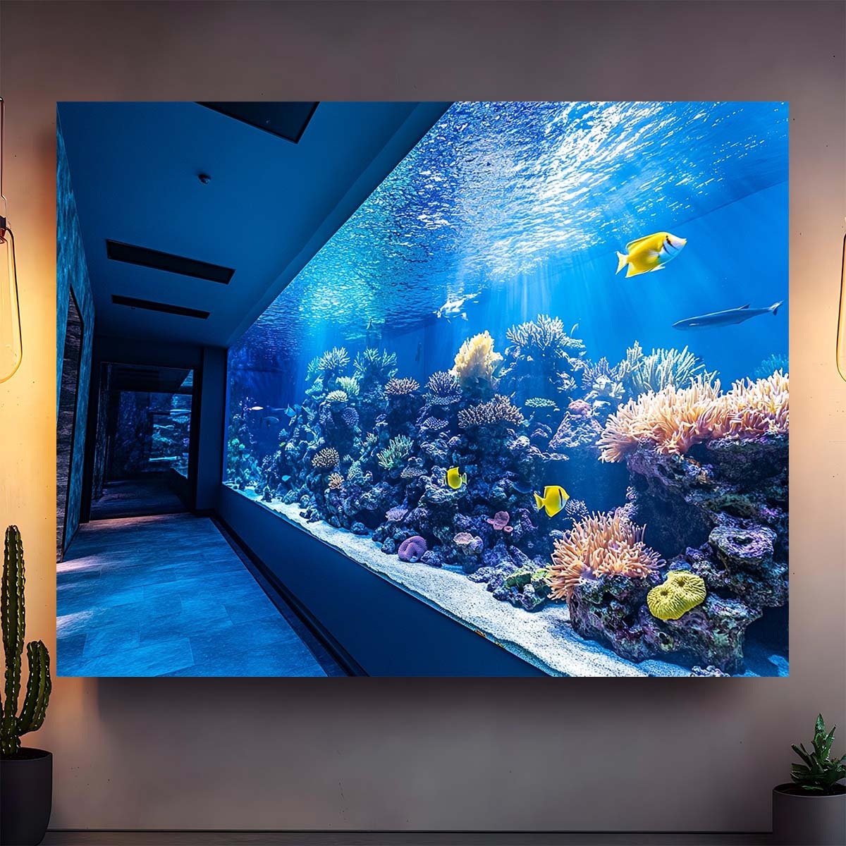 Vibrant Underwater Aquarium Ta - Aquarium Fish Bowl のレビューと価格