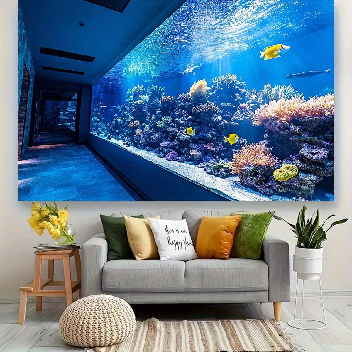 Vibrant Underwater Aquarium Ta - Aquarium Fish Bowl のレビューと価格