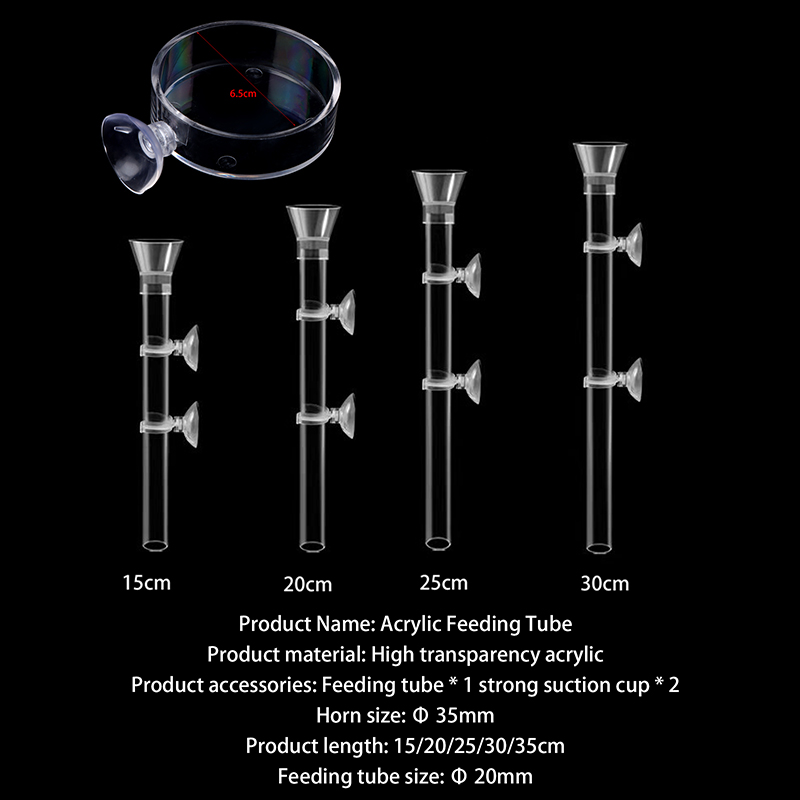 ⭐ Acrylic Aquarium Feeder Tube - Aquarium Fish Feeder のレビューと価格