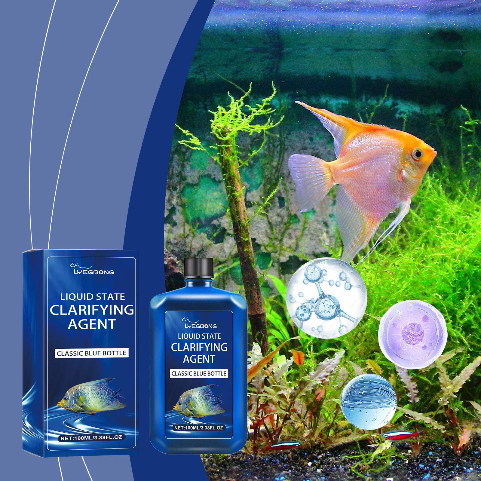 1pc 100ml Aquarium Water Clari - Aquarium Fish Vitamin のレビューと価格