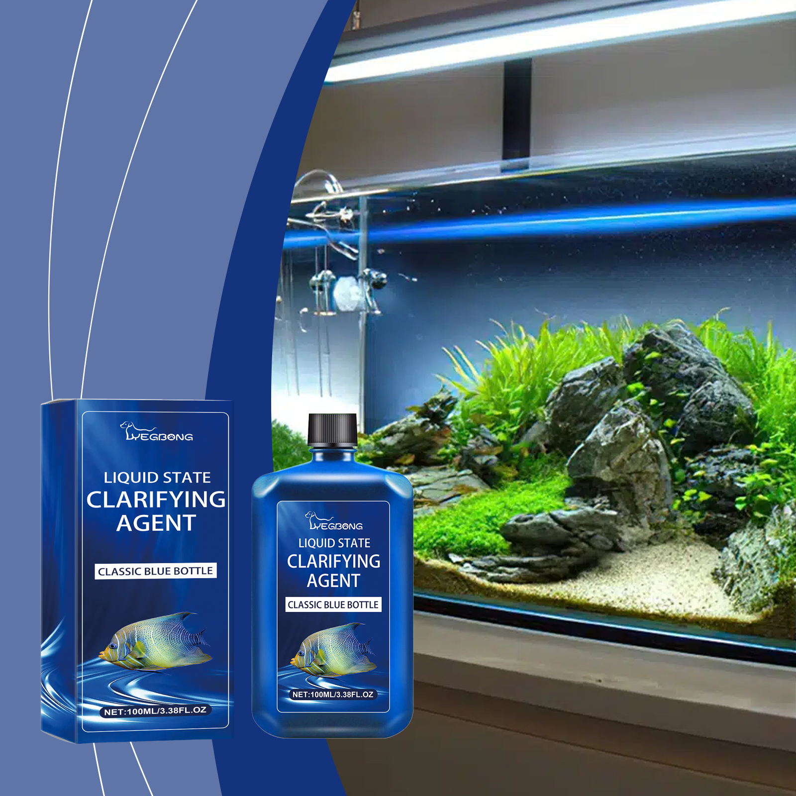 1pc 100ml Aquarium Water Clari - Aquarium Fish Vitamin のレビューと価格