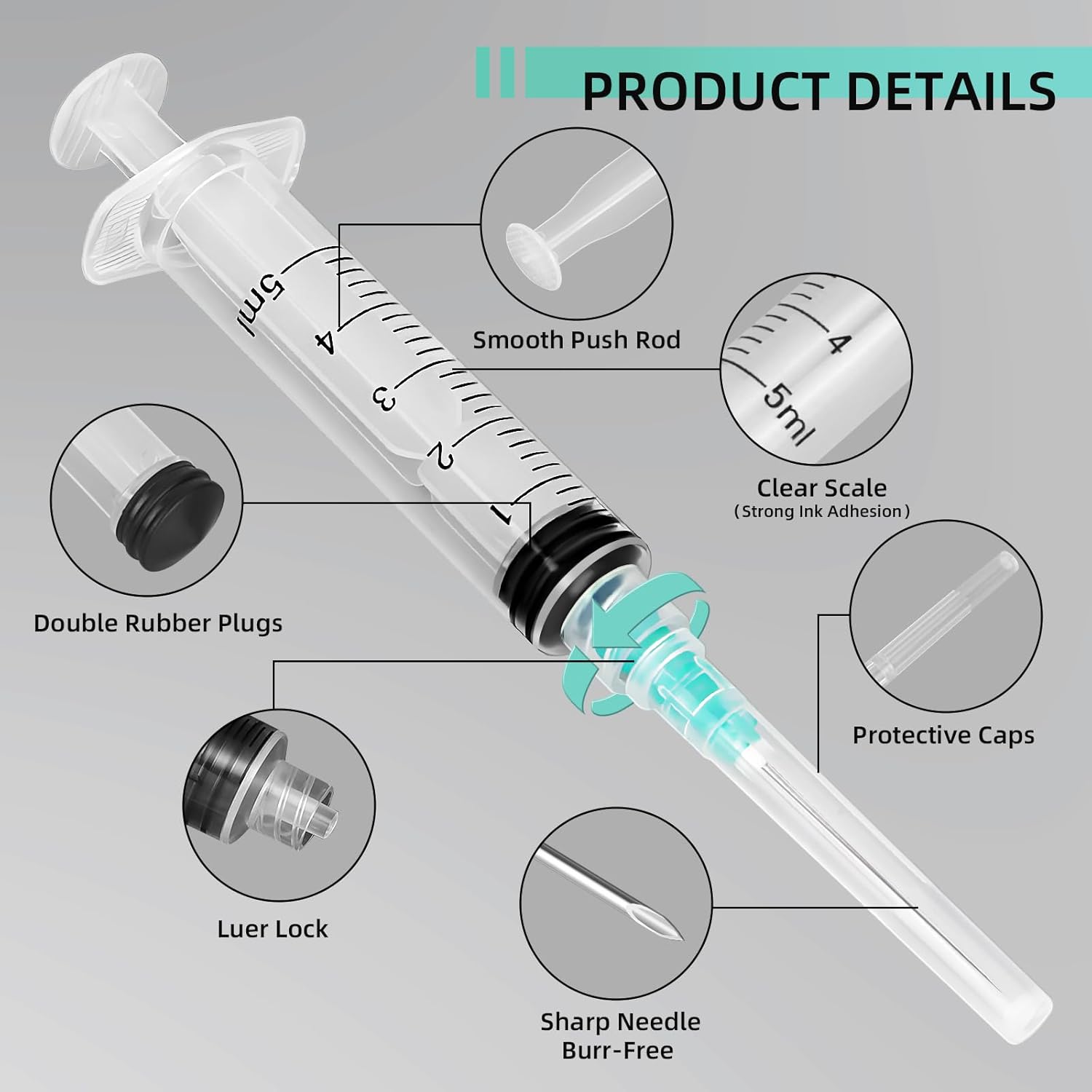 5ml Luer Lock Syringe, Suitabl - Aquarium Fish Bowl のレビューと価格