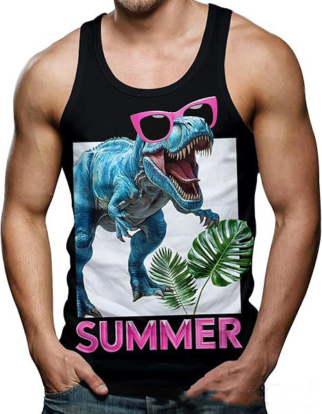 Funny Shark Cat 3D Print Tank  - Aquarium Fish Shark のレビューと価格
