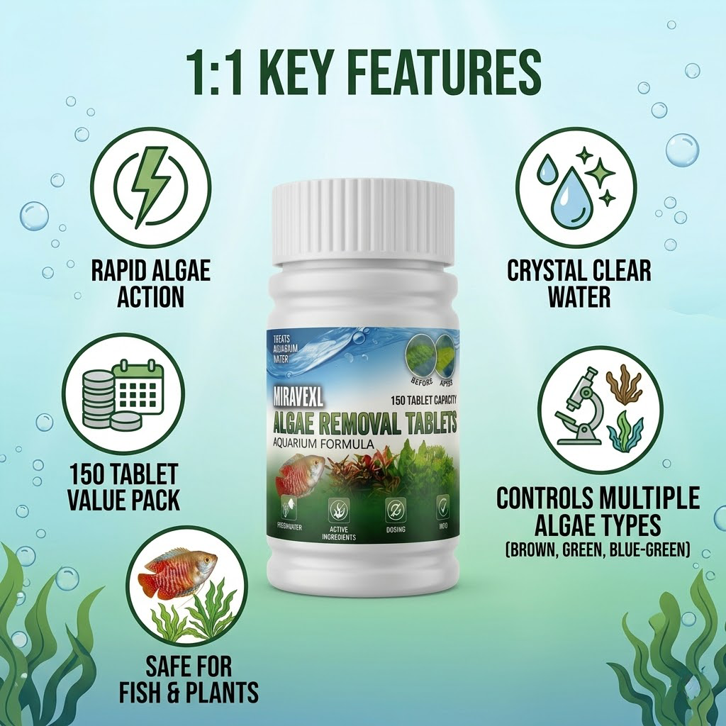 Aquarium Algae Control Tablets - Aquarium Fish Pond のレビューと価格