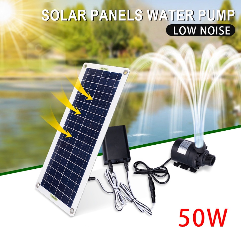 50W Solar Power Water Pump Set - Aquarium Fish Pond のレビューと価格