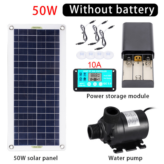 50W Solar Power Water Pump Set - Aquarium Fish Pond のレビューと価格