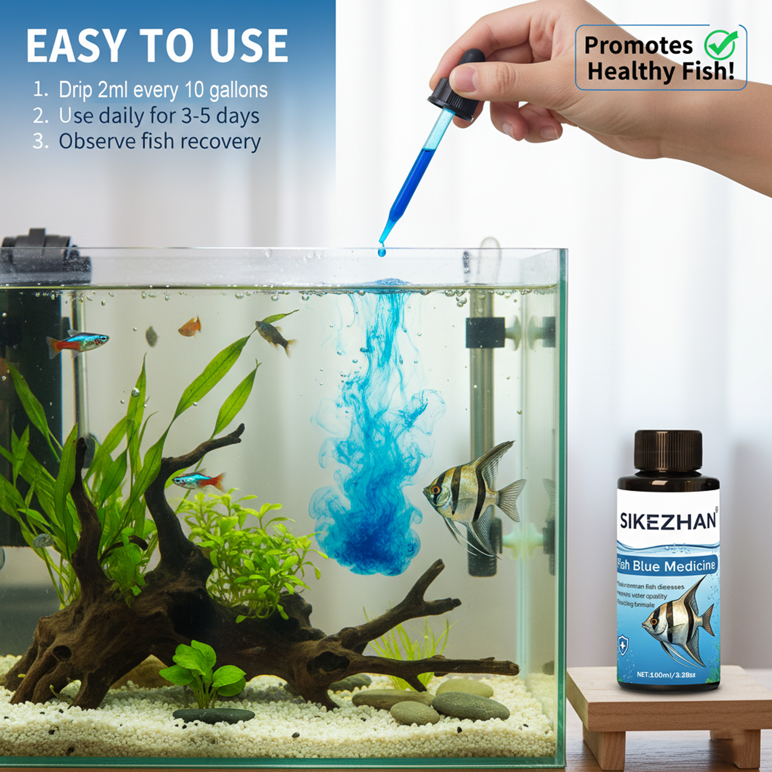 500ml Methylene Blue Solution  - Aquarium Fish Vitamin のレビューと価格