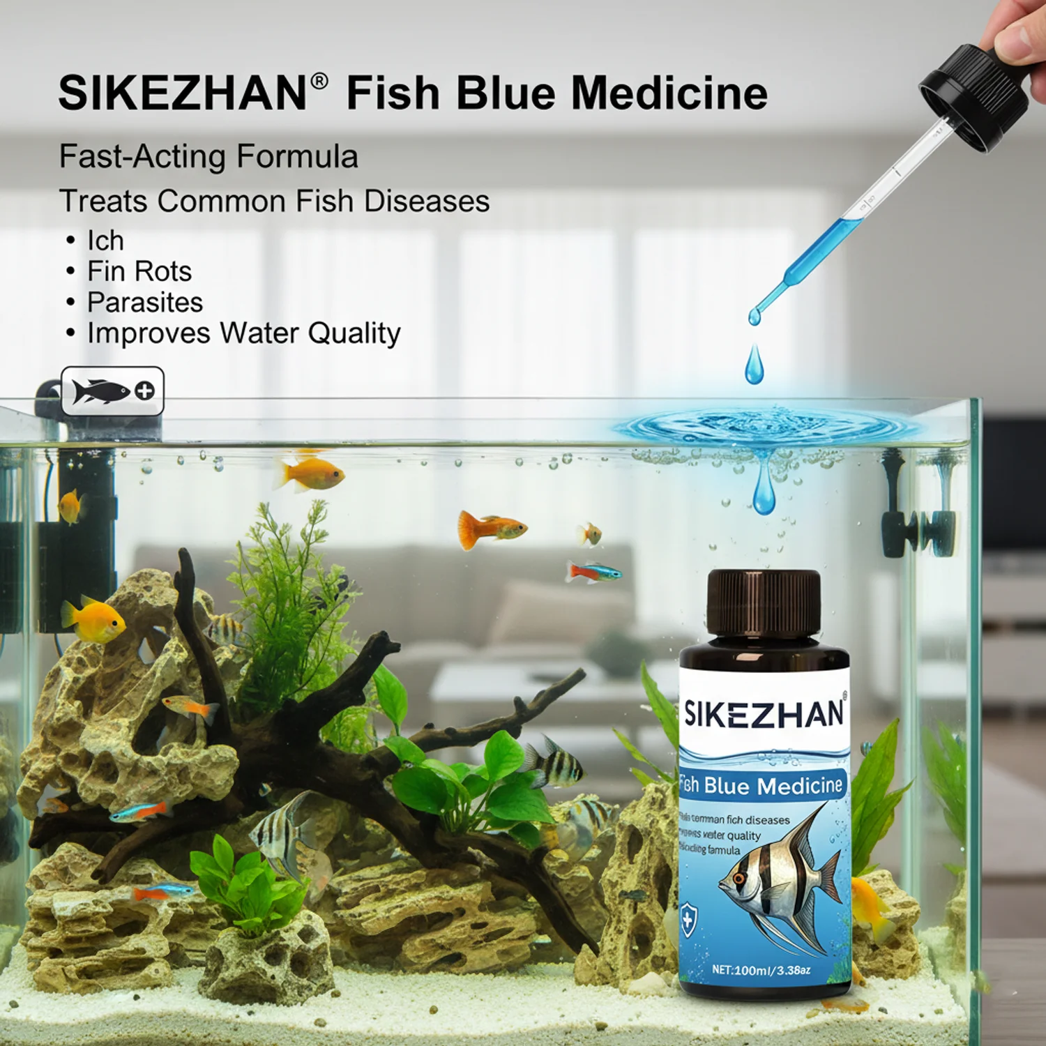 500ml Methylene Blue Solution  - Aquarium Fish Vitamin のレビューと価格