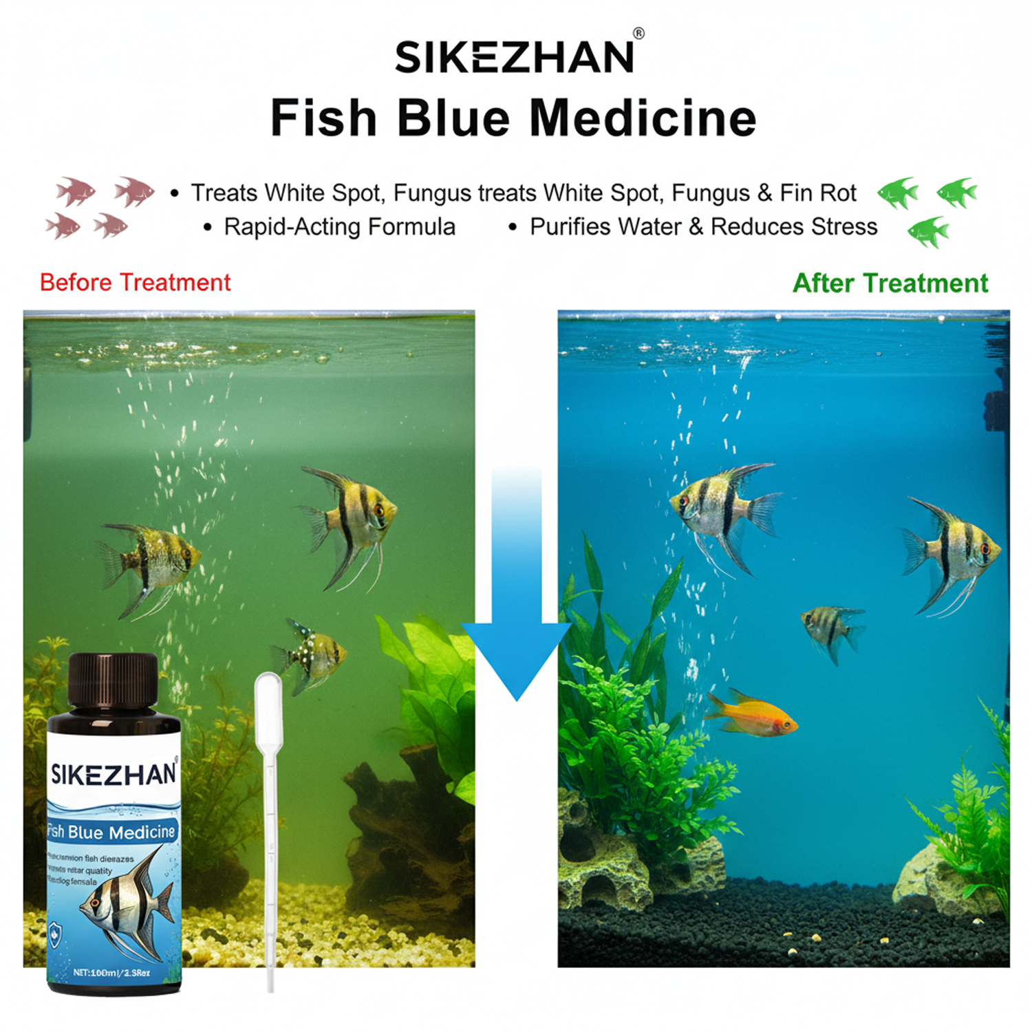 500ml Methylene Blue Solution  - Aquarium Fish Vitamin のレビューと価格