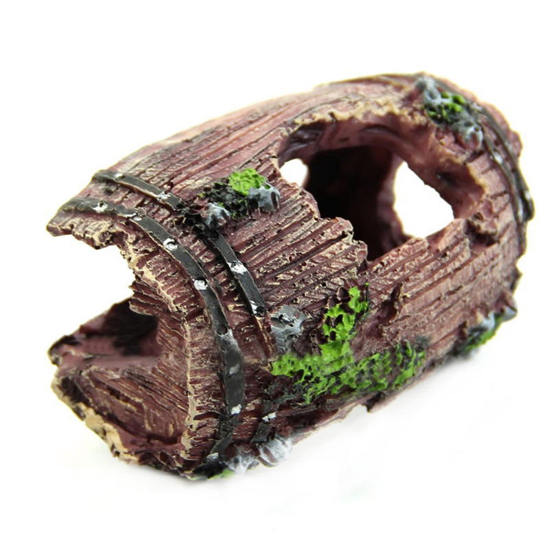 Aquarium Artificial Barrel Cav - Aquarium Fish Hide のレビューと価格