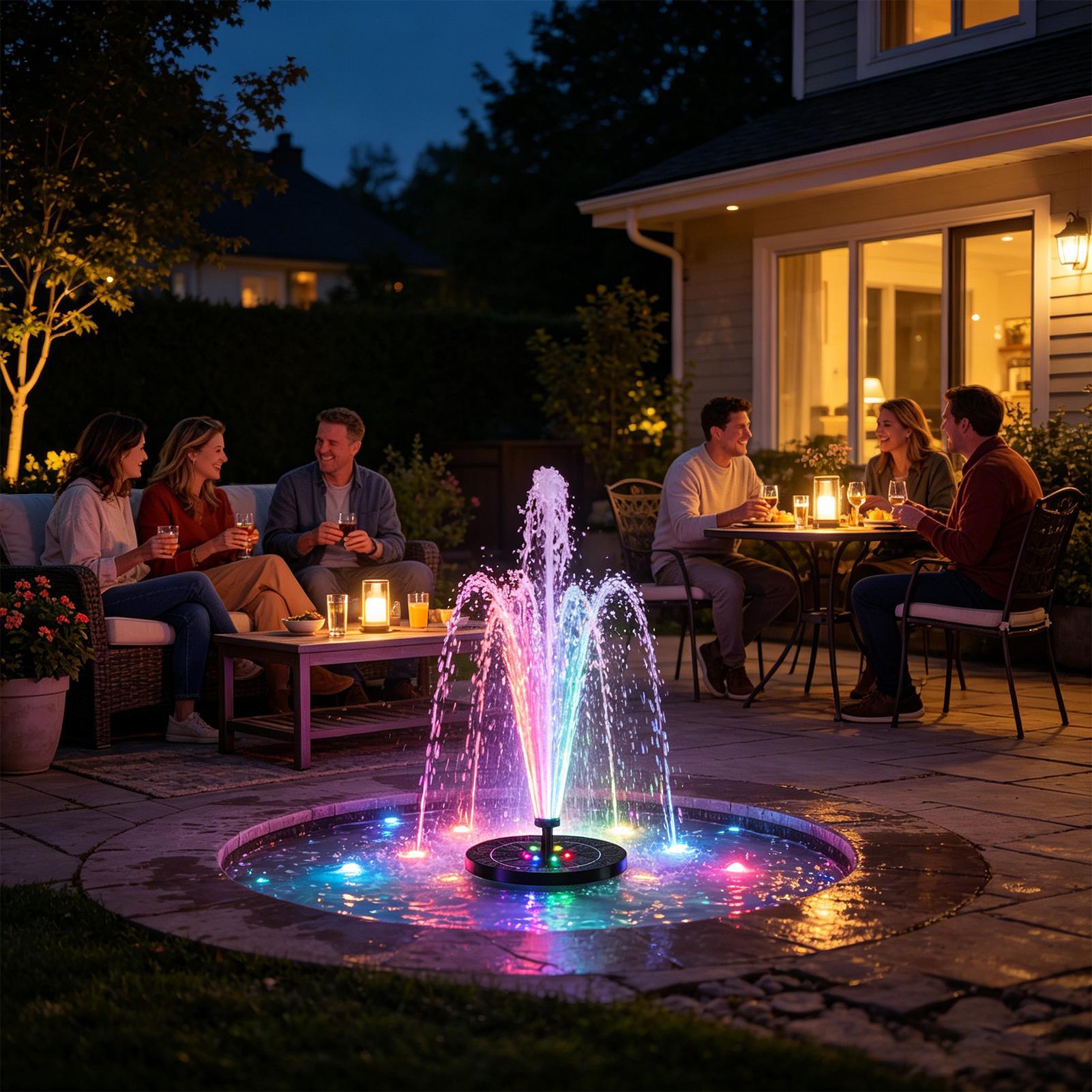 Floating Solar Bird Bath Fount - Aquarium Fish Lamp のレビューと価格
