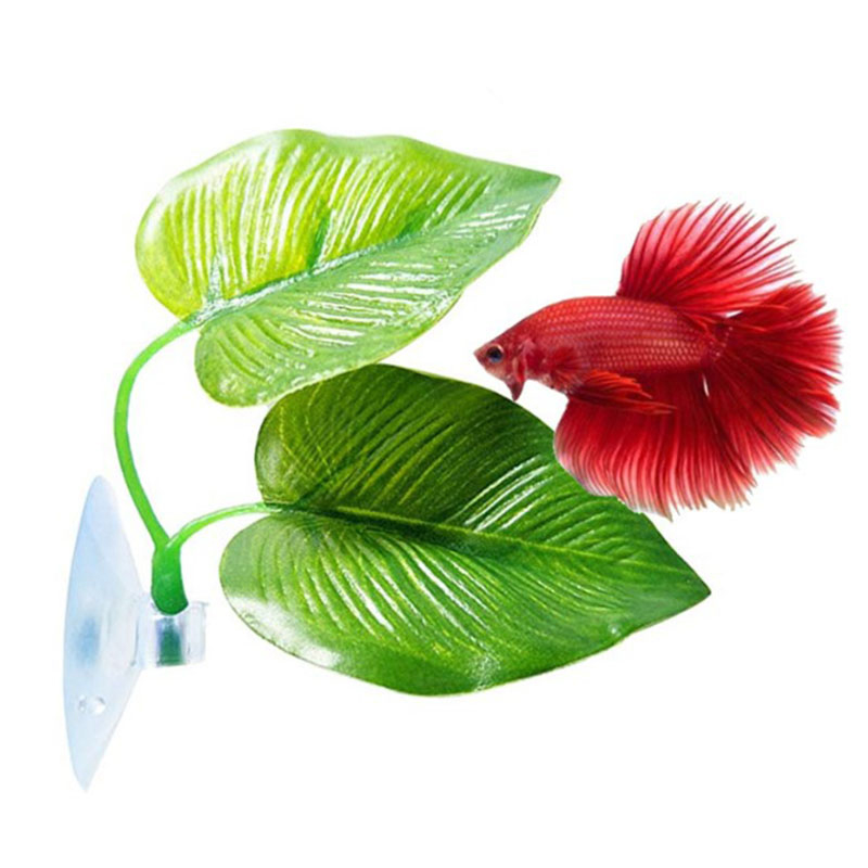 Artificial Aquarium Leaf Plant - Aquarium Fish Hide のレビューと価格