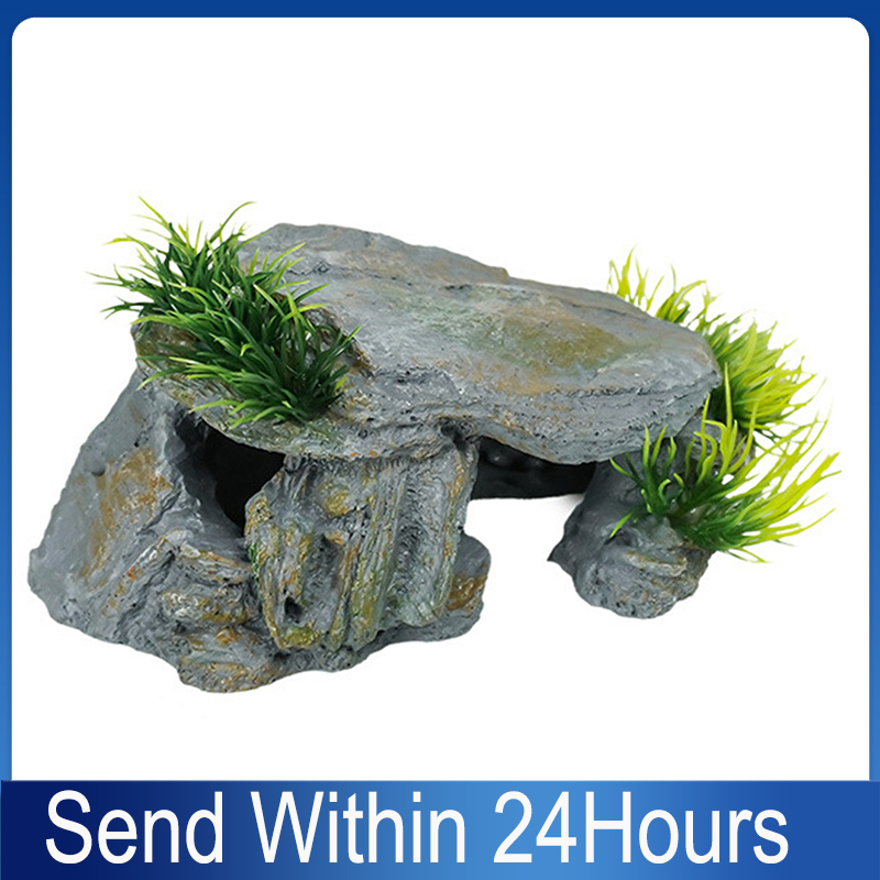 Reptile Rock Hide Cave Natural - Aquarium Fish Hide のレビューと価格
