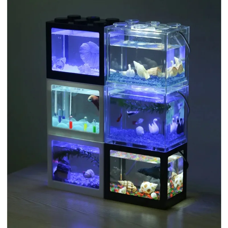 1L USB LED Desktop Mini Aquari - Aquarium Fish For Sale のレビューと価格