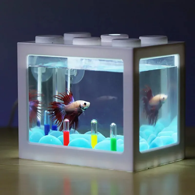 1L USB LED Desktop Mini Aquari - Aquarium Fish For Sale のレビューと価格