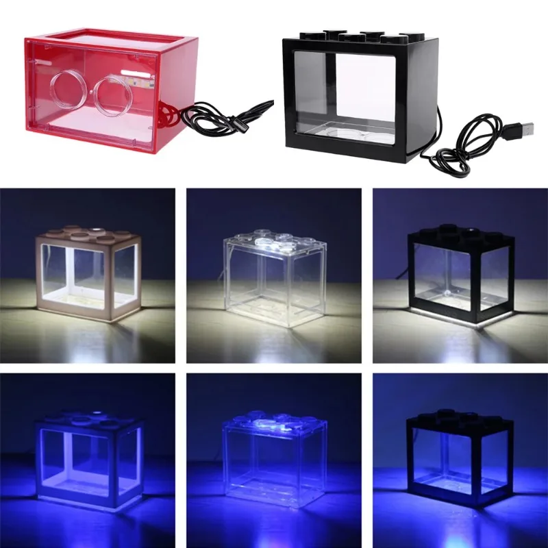 1L USB LED Desktop Mini Aquari - Aquarium Fish For Sale のレビューと価格