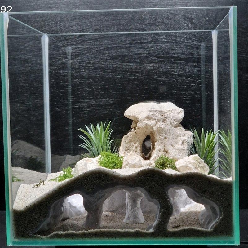 3D Printed Natural Curve Cave: - Aquarium Fish Hide のレビューと価格