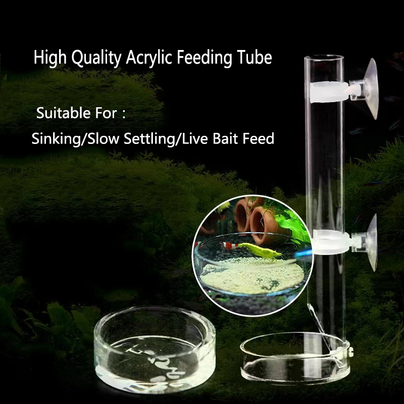 1Pcs Acrylic Aquarium Feeder T - Aquarium Fish Feeder のレビューと価格