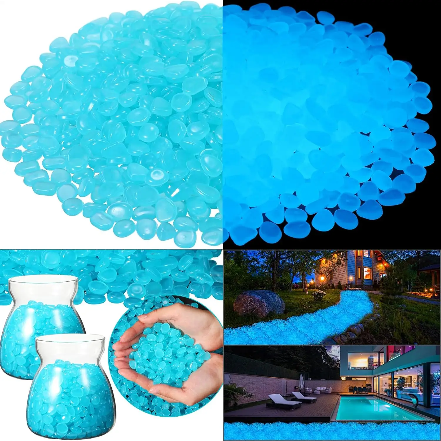 500Pcs Glow in The Dark Garden - Aquarium Fish Saltwater のレビューと価格